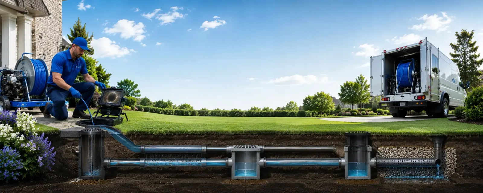 Outdoor drain cleaning information for Pinebluff, NC